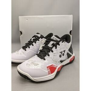 Yonex Power Cushion Eclipsion Z MID Indoor badminton Shoe White/Black US 5, 23.0